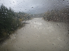 Rivers raging